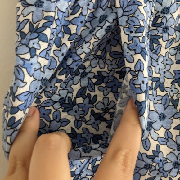 NWT Royalty for Me Blue and White Floral Short Size 1X - Picture 9 of 11